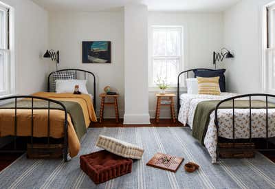  Family Home Bedroom. Bucks County Farmhouse by JAM Architecture.