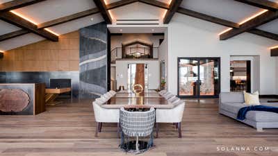  Mid-Century Modern Family Home Dining Room. Tahoe Villa Harrah by Solanna Design & Development LLC.