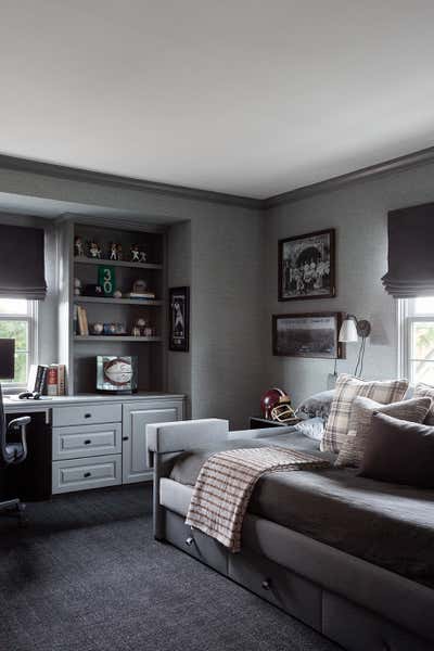  Transitional Minimalist Family Home Bedroom. No. 3 by Jenn Feldman Designs.