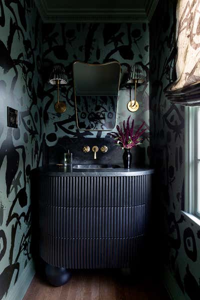  Art Nouveau Family Home Bathroom. No. 3 by Jenn Feldman Designs.