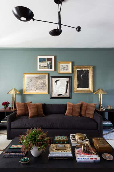  Contemporary Preppy Family Home Living Room. No. 3 by Jenn Feldman Designs.
