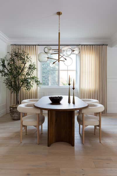  Organic Transitional Dining Room. No. 4 by Jenn Feldman Designs.