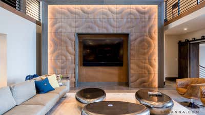  Modern Mid-Century Modern Family Home Living Room. Tahoe Villa Harrah by Solanna Design & Development LLC.