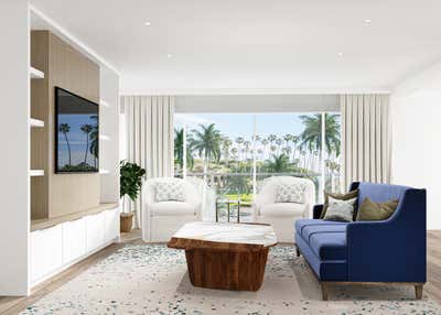  Modern Apartment Living Room. Coastal Calm by Sarah Barnard Design.