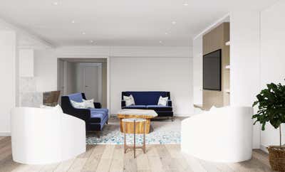  Modern Apartment Living Room. Coastal Calm by Sarah Barnard Design.