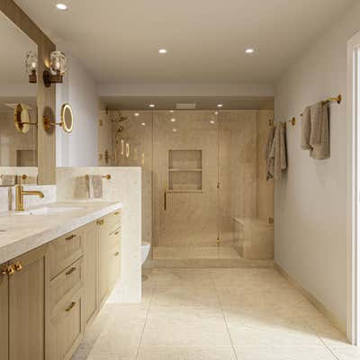  Contemporary Apartment Bathroom. Coastal Calm by Sarah Barnard Design.