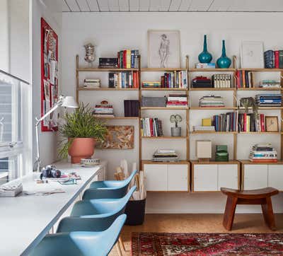  Mid-Century Modern Family Home Office and Study. Atlanta Mid Mod  by Atelier Davis.