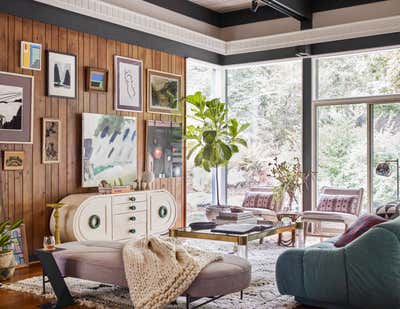  Family Home Living Room. Atlanta Mid Mod  by Atelier Davis.