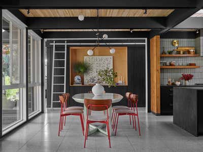  Mid-Century Modern Bohemian Family Home Dining Room. Atlanta Mid Mod  by Atelier Davis.