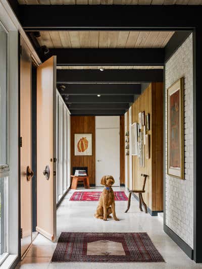  Mid-Century Modern Bohemian Family Home Entry and Hall. Atlanta Mid Mod  by Atelier Davis.