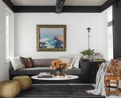  Bohemian Family Home Living Room. Atlanta Mid Mod  by Atelier Davis.