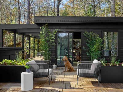  Mid-Century Modern Family Home Patio and Deck. Atlanta Mid Mod  by Atelier Davis.