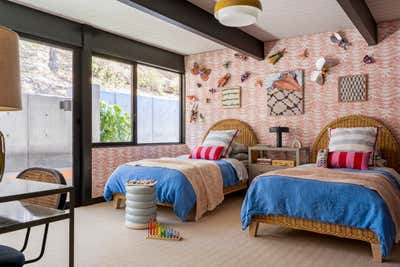 Contemporary Mid-Century Modern Family Home Children's Room. Palo Alto Eichler  by Atelier Davis.