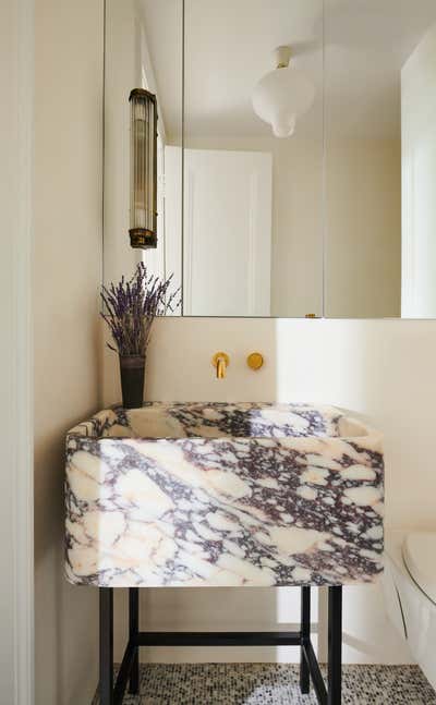  Contemporary Minimalist Bathroom. Prewar Condo by Soho House - North America.