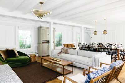  Farmhouse Living Room. East Hampton Cottage by Hyphen & Co..