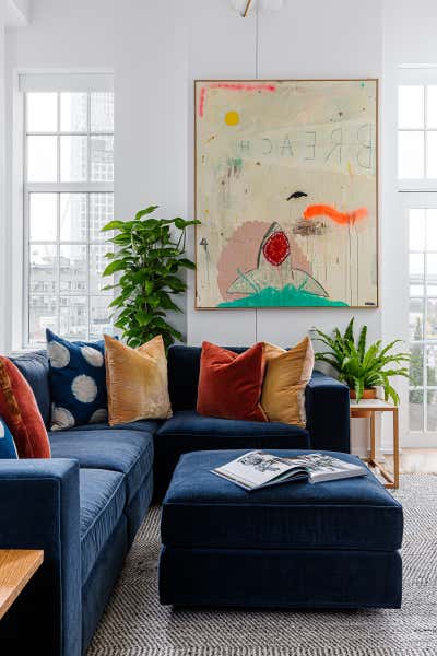  Eclectic Living Room. Brooklyn by Hyphen & Co..