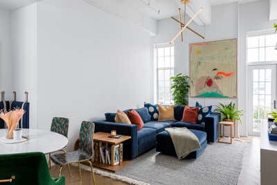  Organic Apartment Living Room. Brooklyn by Hyphen & Co..