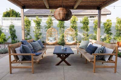 Bohemian Vacation Home Patio and Deck. Back Bay Renovation by Yvonne Design Studio.