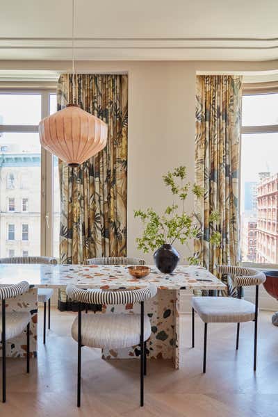  Maximalist Apartment Dining Room. Nolita  by Hollymount, Ltd..