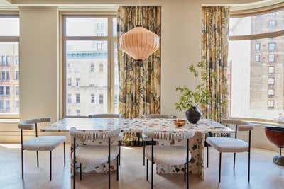  Maximalist Apartment Dining Room. Nolita  by Hollymount, Ltd..