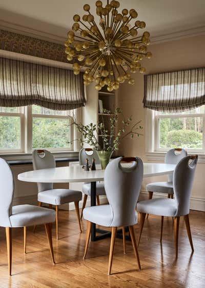  Eclectic Family Home Dining Room. Old Greenwich  by Evan Edward .