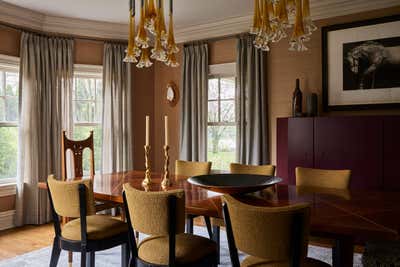  Eclectic Regency Dining Room. Old Greenwich by Evan Edward .