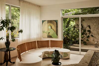  Mid-Century Modern Entry and Hall. Coral Gables by Evan Edward .