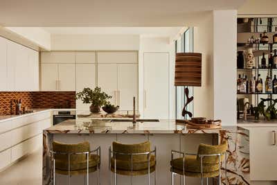  Art Deco Apartment Kitchen. Biscayne Bay Penthouse by Evan Edward .