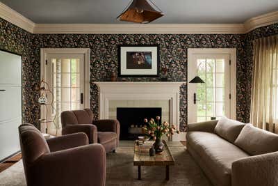  Eclectic Farmhouse Family Home Living Room. Old Greenwich  by Evan Edward .