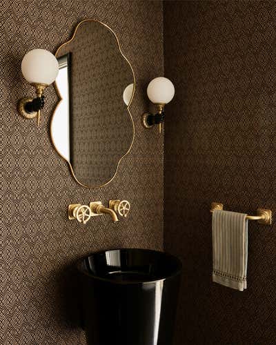  Hollywood Regency Modern Bathroom. Coral Gables by Evan Edward .