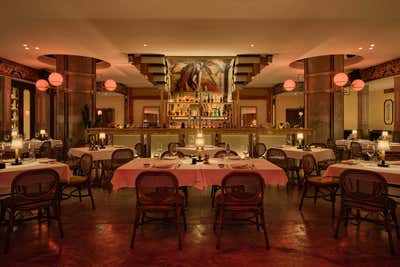  Art Deco Restaurant Dining Room. Coastiera Ristorante Italiano by Objective Object Studio.