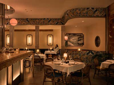  Art Deco Craftsman Dining Room. Coastiera Ristorante Italiano by Objective Object Studio.