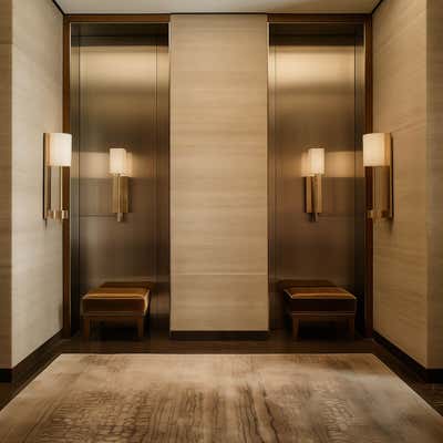  Craftsman French Entry and Hall. L Hotel by Objective Object Studio.