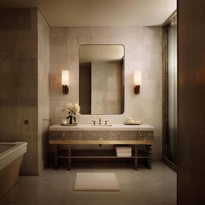  Modern Bathroom. L Hotel by Objective Object Studio.