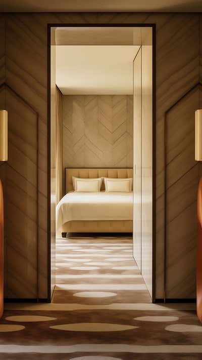  Craftsman Modern Bedroom. L Hotel by Objective Object Studio.