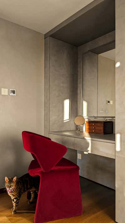  Art Deco Apartment Bedroom. The Batcave by Objective Object Studio.