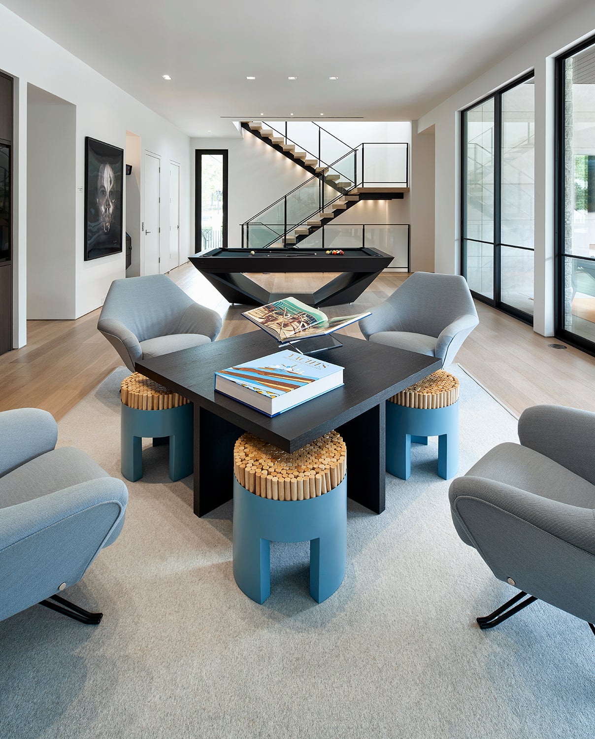 Contemporary Bar and Game Room