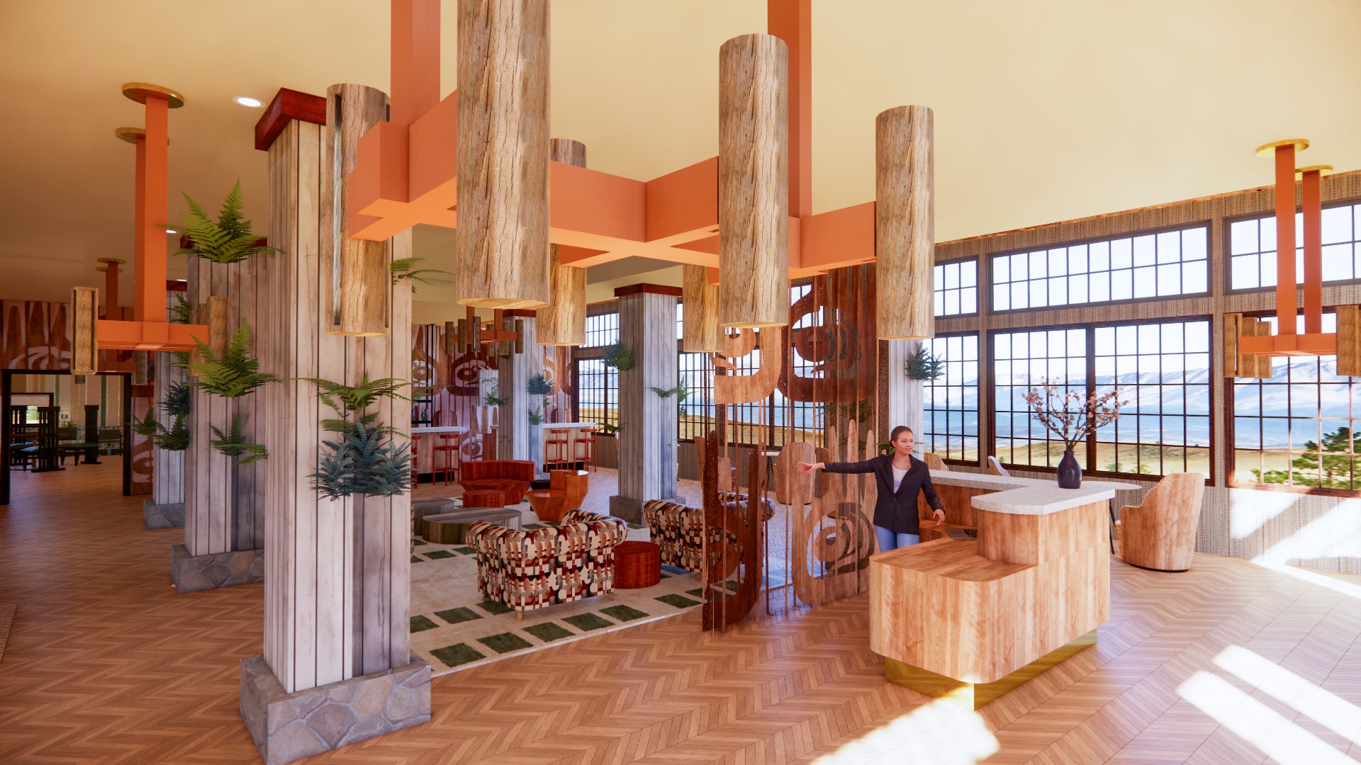 Contemporary Lobby and Reception