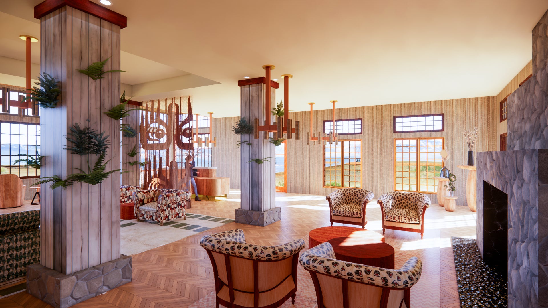 Contemporary Lobby and Reception