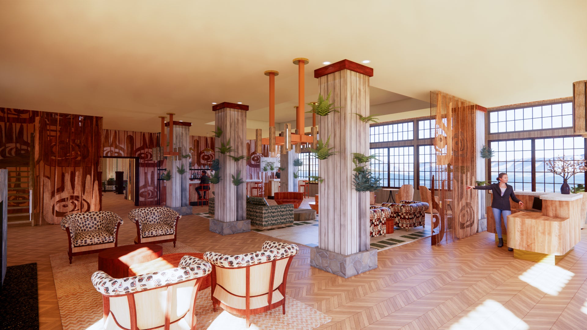 Contemporary Lobby and Reception