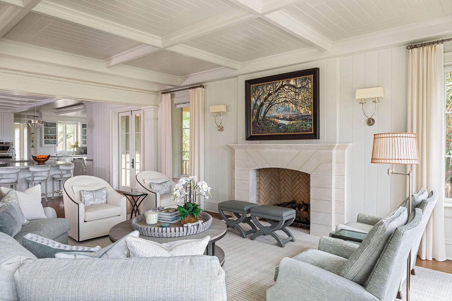 Transitional Living Room