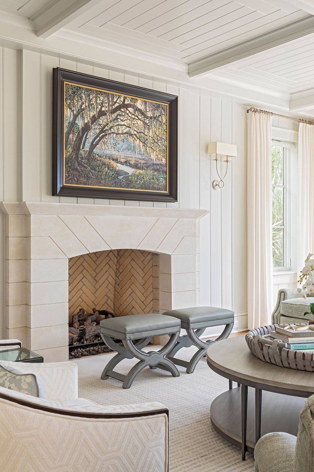 Transitional Living Room