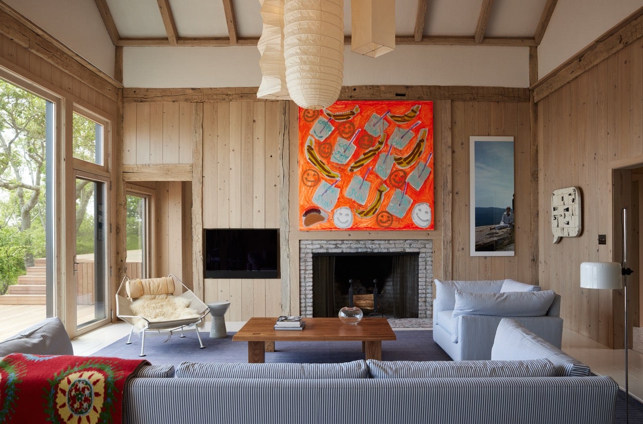 Beach Style Living Room