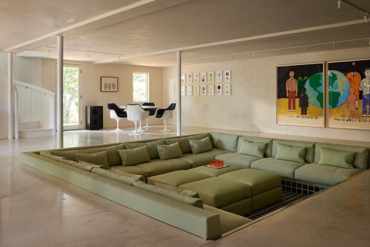 Beach Style Living Room