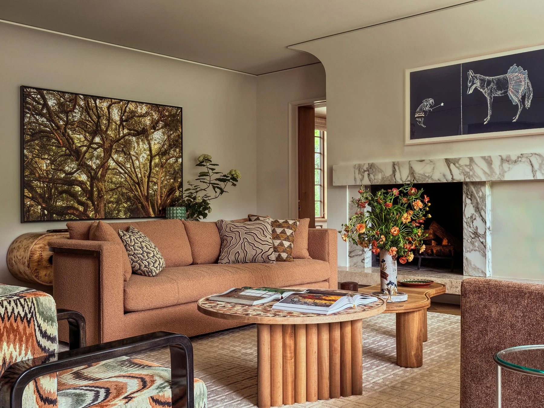 Transitional Living Room