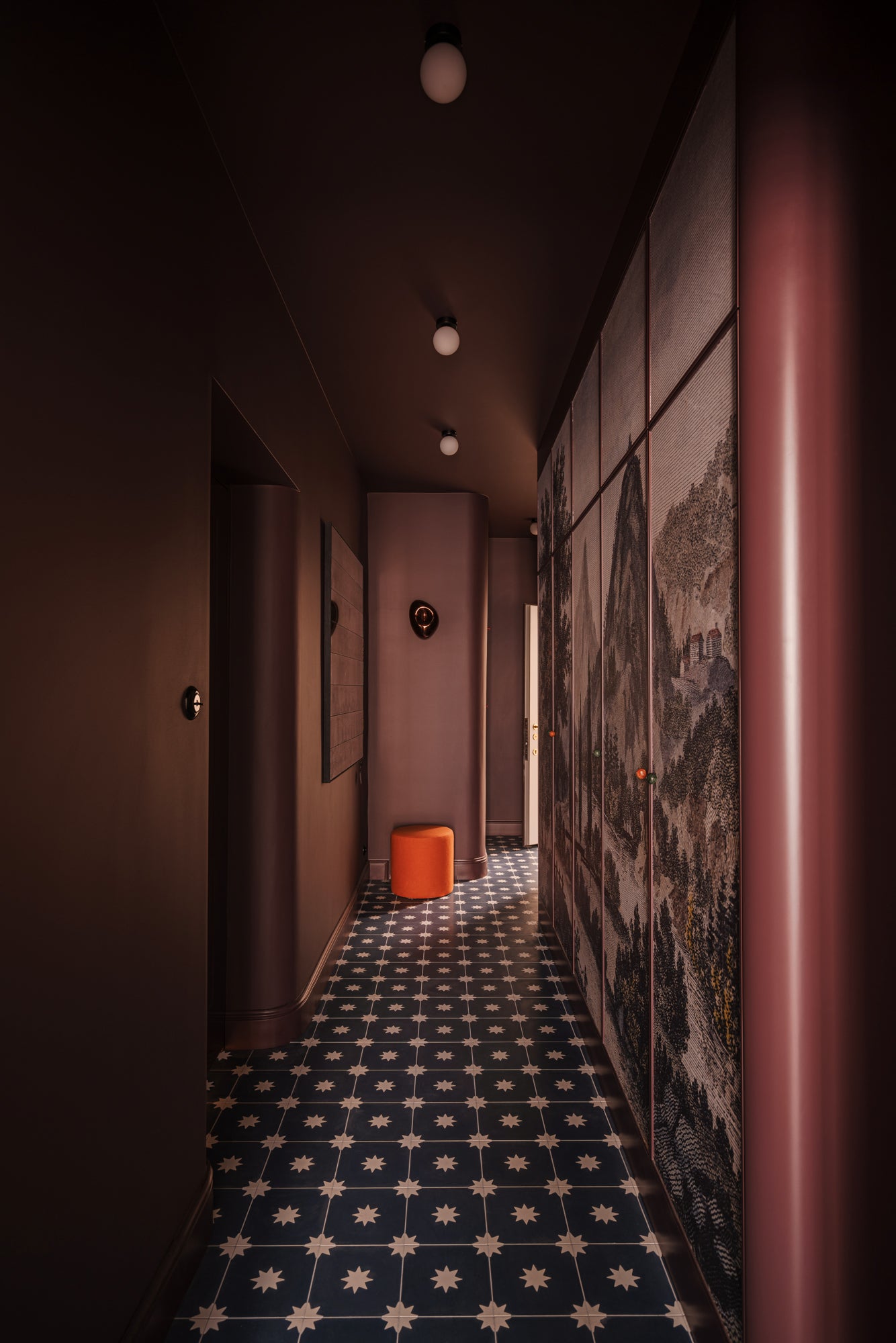 Mid-Century Modern Entry and Hall