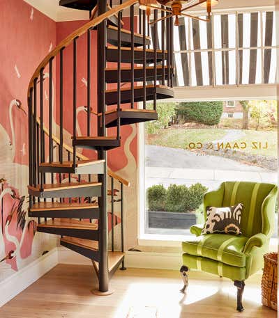 Office Entry and Hall. Design Studio by Liz Caan & Co..