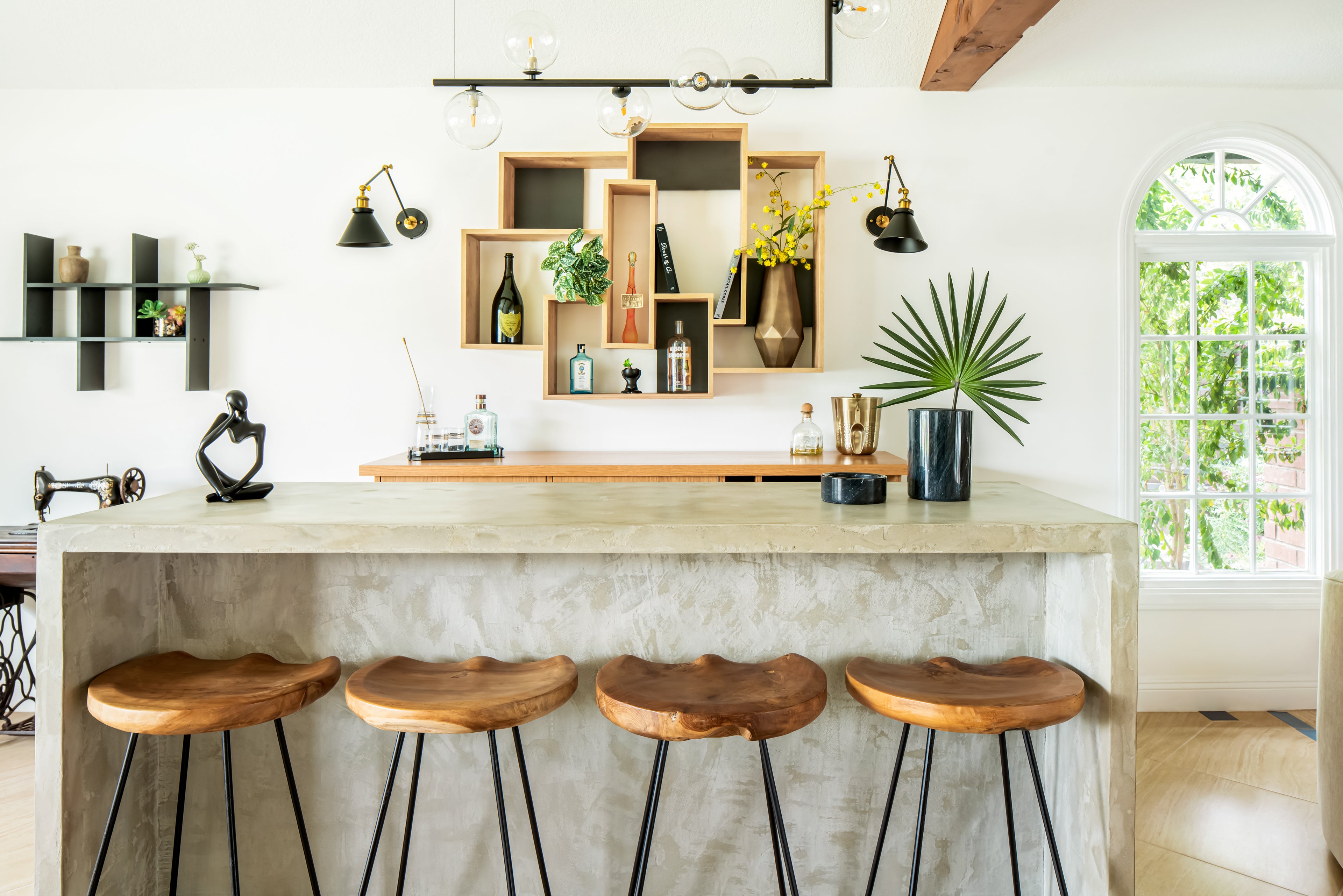 Contemporary Bar and Game Room