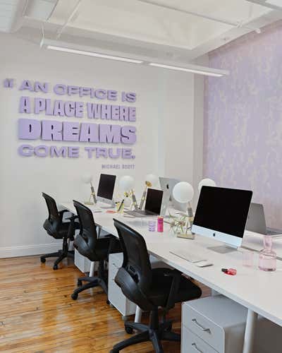 Office Workspace. Betches Office by DATE Interiors LLC.