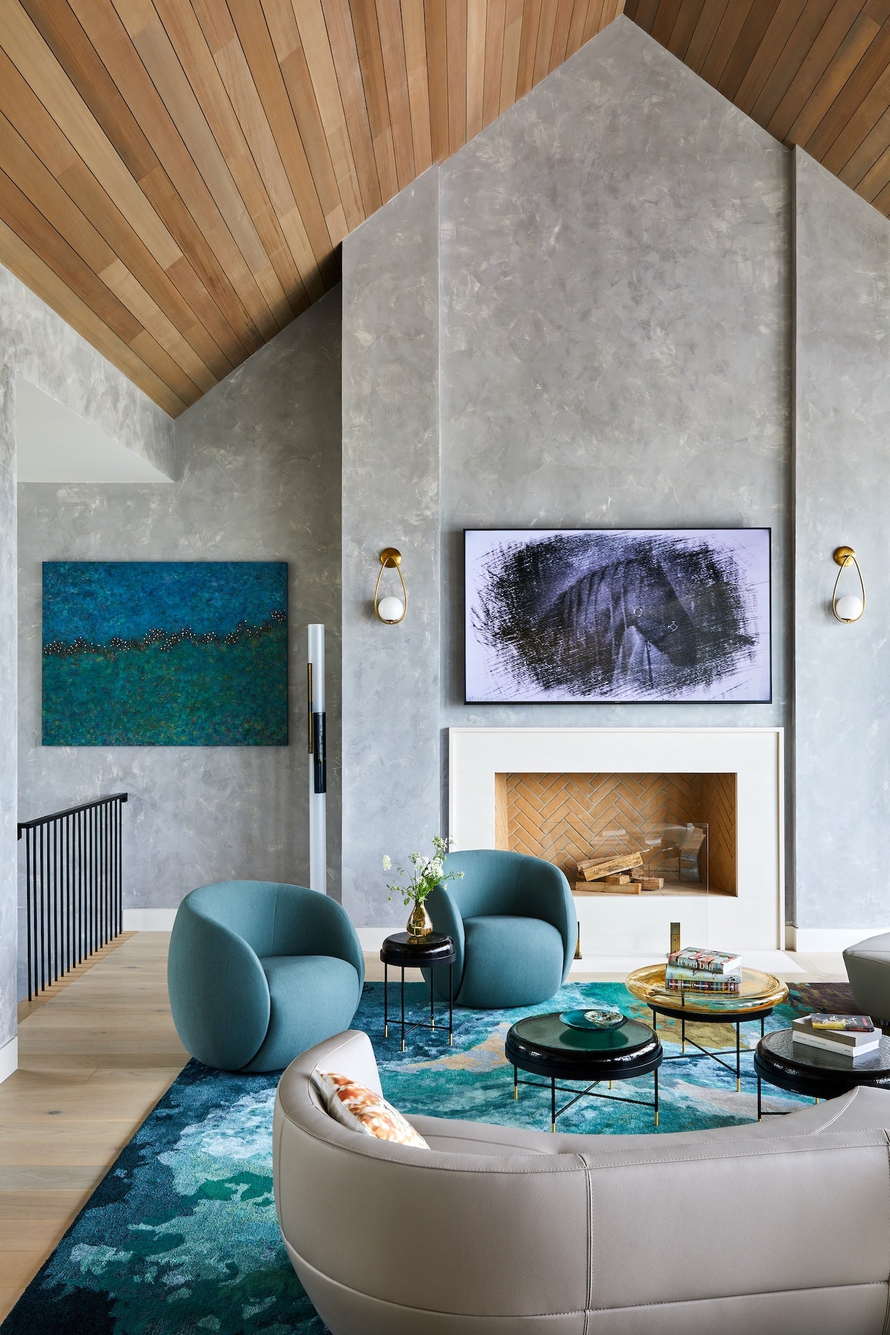 Beach Style Living Room